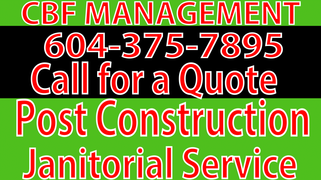 cbf management janitorial service