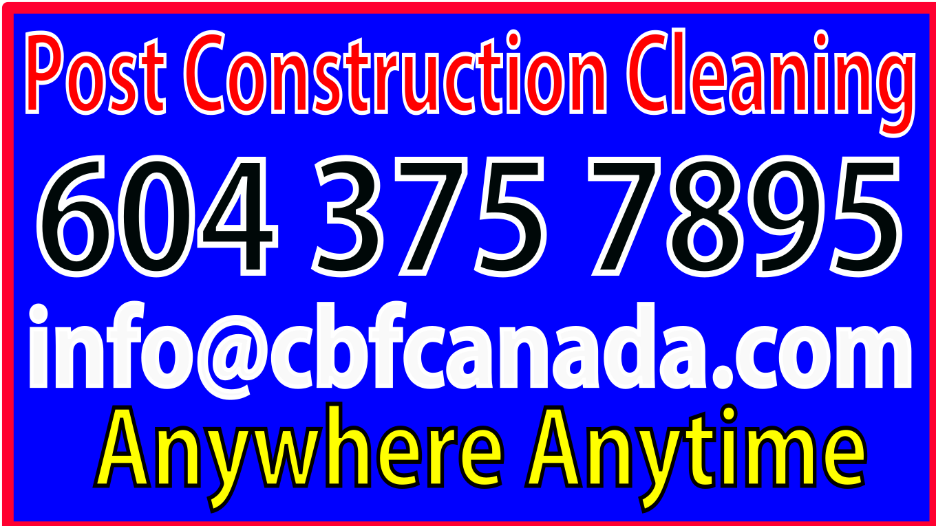 post construction cleaning in british columbia